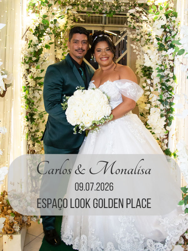 Casamento de Carlos e Monalisa